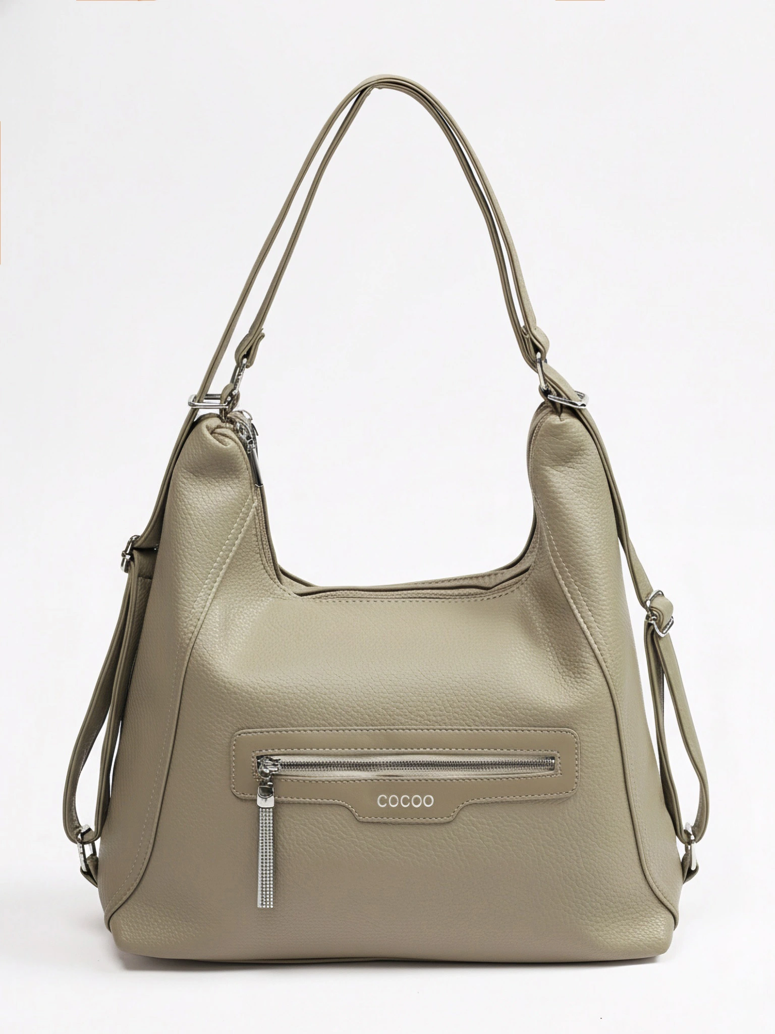 Сумка-шоппер  с декоративным пуллером со стразами в ассортименте